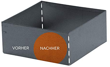 bellissa Rasenkante Square Corten, quadratisch 30x30 cm, H13 cm