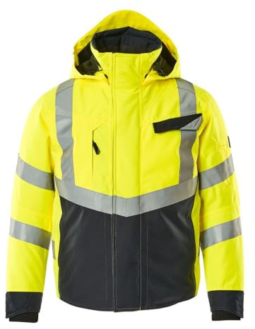 MASCOT Hastings 15535-231 Warnschutzjacke Winter Gelb/Blau Schwarz, M-5XL