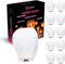 tellementhappytm farol volador 100% biodegradable blanca