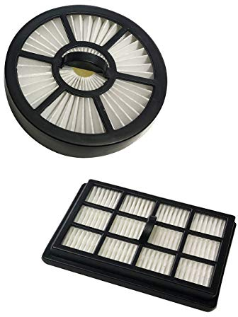 ECODE® Set de 2 filtros HEPA Recambios para Aspirador Absolut Multi-Cyclone ECO-370 Filtro Circular + Filtro Rectangular
