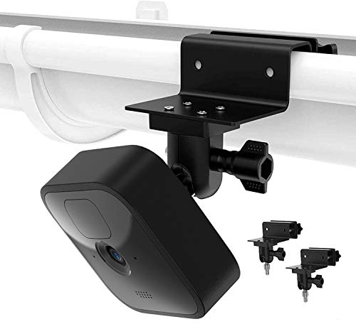 HOLACA Weatherproof Gutter Mount Compatible with All-New Blink Outdoor 4 (4th Gen)/(3rd Gen) Indoor Camera &Blink XT2, 360 Degree Protective Adjustable Outdoor Accessories black -2 pack