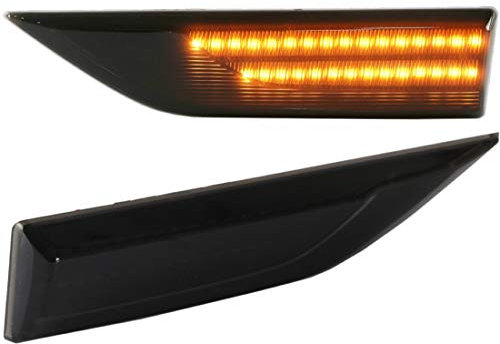 Newtown2700-parts LED Seitenblinker Blinker getönt Schwarz/Rauchglas kompatibel für VW Transporter T6 ab 2015