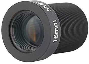 Obiettivo Grandangolare, da 16 mm 5 mp F/2.0 Ad Alta Definizione Obiettivo A Fuoco Fisso Lens M12 Utilizzato Per Obiettivo CCTV Adatto Per La Maggior Parte Dei Modelli Di Fotocamera