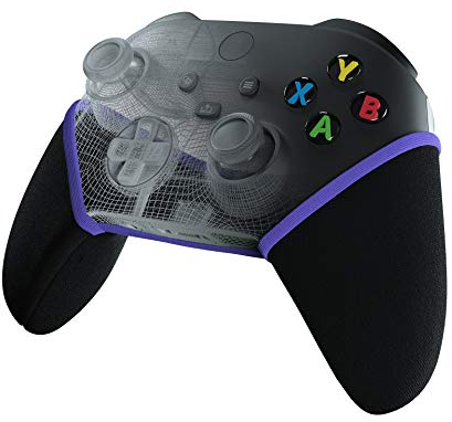SMART GRIP Housse de protection pour manette compatible avec Xbox One – La mise à niveau ultime anti-transpiration et antidérapante, lavable (noir/violet)