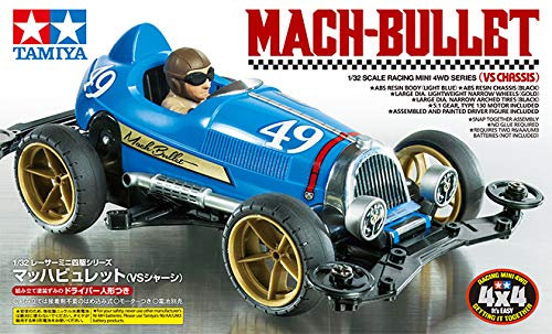 Radiokontrol TAMIYA18091 18091 Mini 4WD Mach-Bullet Telaio VS 1/32 Kit Montaggio
