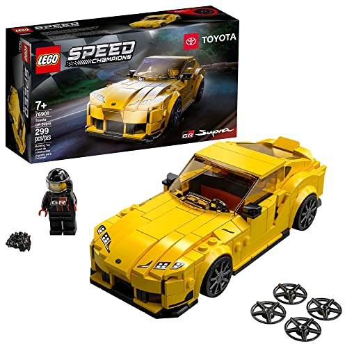 LEGO Speed Champions Toyota GR Supra 76901 Toy Car Building Toy; Racing Car Toy for Kids; New 2021 (299 Pieces)