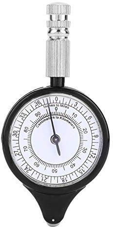 Kuuleyn Mini Outdoor-Kartenmesser Entfernungs-genauer Mess-Entfernungsrechner Acryl & Abs Vermessungs- und Kartierungswerkzeug mit Mini-Metallgriff für den Outdoor-Vermessungsfinder