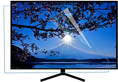 FEEZC Protecteur D'écran TV Anti-lumière Bleue 42-46 Pouces, Film Mat Antireflet Réduire La Fatigue Oculaire Ultra-Clair, pour TV HD LCD, LED, OLED Et QLED 4k,HD-42inch(917x516mm)