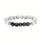Handgemachte natürliche Edelstein Perlen Armband mit benutzerdefinierten Namen/Initial/Buchstaben Weiß Türkis Perlen Armbänder für Männer Frauen, personalisierte Geschenk beste Freundin, Mama Papa