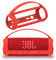Silicone Cover Case for JBL Flip 6 Portable Bluetooth Speaker, Protective Carrying Holder for JBL Flip 6 Speaker Accessories (Red Case)