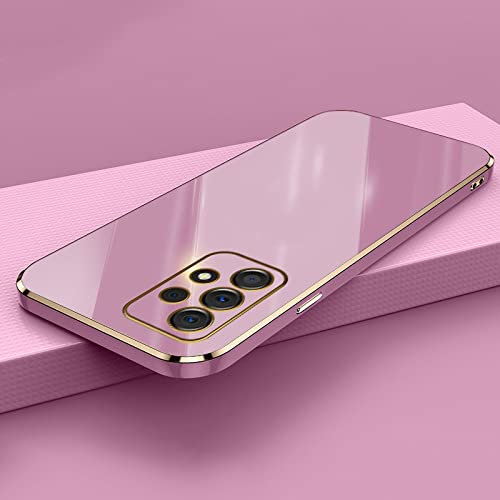 Glänzend plattiertes quadratisches Telefongehäuse für Samsung Galaxy A52 A52s A72 A22 A82 A32 4G 5G A51 A71 M32 Case Cover Soft Silicone Protector, 05, for M32 (4G)