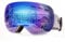 FONHCOO Ski Goggles for Men Women, Anti-Fog OTG Snowboard Glasses Detachable Lens Blue
