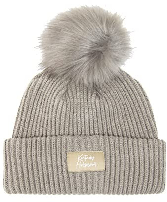 Kentucky Mütze Bommel beige
