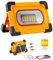 M LEDME - Foco Proyector LED Solar PowerBank Portátil con Batería, 2.700 lumen, IP65 Impermeable, Recargable, Luz para trabajo, Recargable USB o Solar, Camping, Garaje, Pescar.