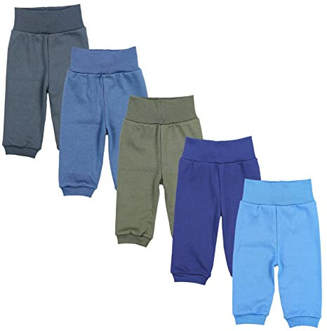 TupTam Pumphose Baby 5er Pack Unisex - Bequeme Baby Hose für Jungen und Mädchen aus Oeko-Tex Baumwolle, Farbe: Junge 2, Größe: 110