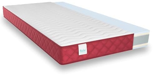 NALUI - Colchón Viscoelástico Reversible 80x180cm Gredos con Altura ±15cm. Tejido Strech y Tejido 3D Transpirable | Especial para Cama Nido | Firmeza Medio-Alta | Adaptable | Hecho en España