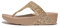Fitflop Women's LULU Glitter Toe-Thongs Sandal, Latte Beige, 6 UK