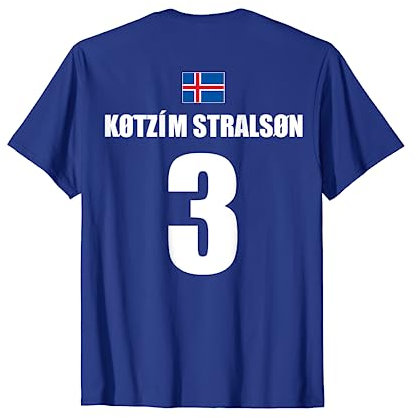 KOTZIM STRALSON 3 Sauftrikot Island Name Fußball Partyurlaub T-Shirt