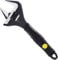 Zeguard 8 inch Adjustable Spanner, 36mm Wide Jaw Opening Adjustable Wrench, 215mm Plumbing Tools Set for Plumber, Black