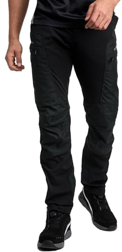 PUMA Workwear Pro-One Wanderhose Herren - Robuste Outdoor Hosen für Herren - Mit verstärktem Nylon für Langlebigkeit - Trekkinghose mit 4-Wege-Stretch - Verstellbarer Knopfleiste - 3XL - Schwarz