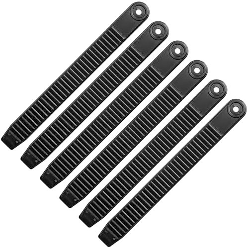 Shupakul Lot de 6 Sangles de Cheville pour Snowboard - 20 x 2 cm - avec vis pour système de Fixation
