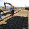 DAGROD Höhe 2/4 In skalierbares Hangschlammkontrollgitter, Anpassbare Länge HDPE-Kies Geozellen, Parkplatz Unterbau Arbeit Verstärkung Mesh (Color : H 10cm, Size : 5x11m/16.4x36.1ft)