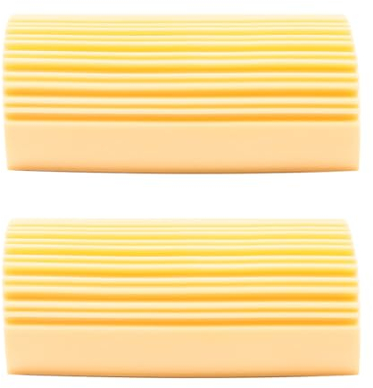WANGCL Plumeau Humide Jaune 2 pièces, éponge de Nettoyage de la poussière, plumeau pour Nettoyer Les Stores vénitiens et en Bois, Les évents, Les radiateurs et Les plinthes