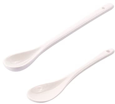 ABOOFAN 5 Piezas Cuchara Pequeña De Porcelana Cucharas Soperas Reutilizables Cena Juego De Porcelana Hogar Para Comidas Asiáticas