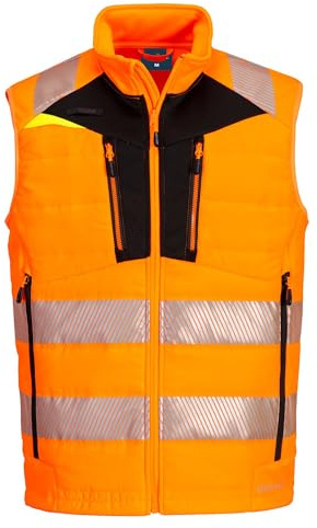 PORTWEST Gilet Softshell haute visibilité DX4 Orange/Noir L - Vêtements de travail