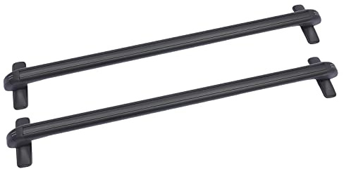 Zweiteiliger Dachgepäckträger für Autos Universal Dachträger Aluminium-Dachträger 1 m lang, schwarz Geeignet für 4- und 5-türige Autos Dachträger mit Schloss Max. Belastung 75 kg