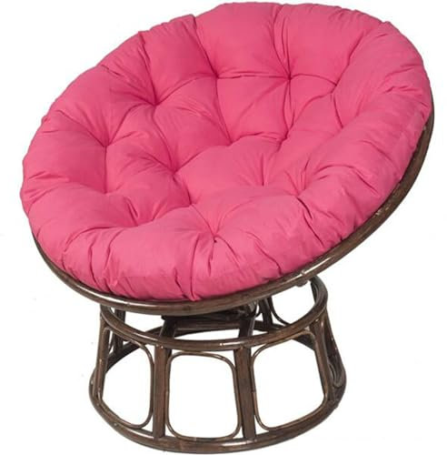 Coussin épais lavable à suspendre pour chaise de jardin Rose rouge 130 cm