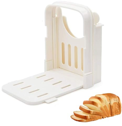 Trancheuse à Pain, Coupe Pain Pliable, Guide de Coupe de Pain Fait Maison, Coupe Pain de Cuisine Réglable, Machine à Pain Manuelle, Machine de Coupe pour Pain, Pliable de Trancheuse de Pain, 1 Pièces