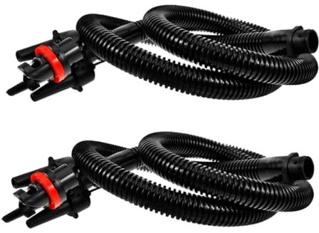 MOTHNUR 2pcs Air Pump Hose Inflatable Hot Tub Drain Spa Hose Adapter for Kayak Inflator Pump