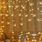 Lichtervorhang Innen, LED Schmetterling Vorhang Lichterkette mit Timing, Fernbedienung, 8 Beleuchtungsmodi, Schmetterling Lichterkette Vorhang für Frühlingsdeko Osterdeko Ramadan Deko (Warmweiß)