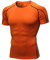 UHouse Tee Shirt Compression Homme Ete Sport T-Shirt à Manches Courtes Fitness Tee-Shirt Gym Teeshirts Running Tenue Respirant Amincissant Maillots de Corps Coton Haut Mes Commandes Passées Orange M