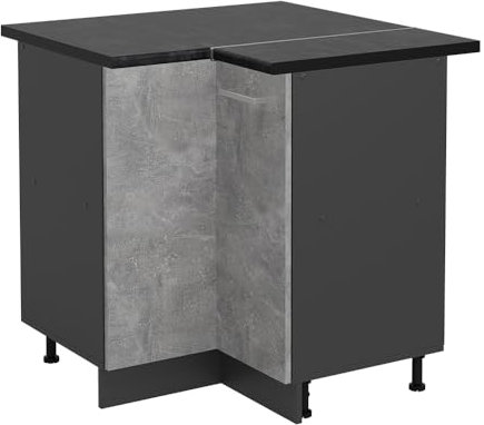 Vicco Armario de Esquina R-Line, Hormigón, 75.6 cm, ET Antracita