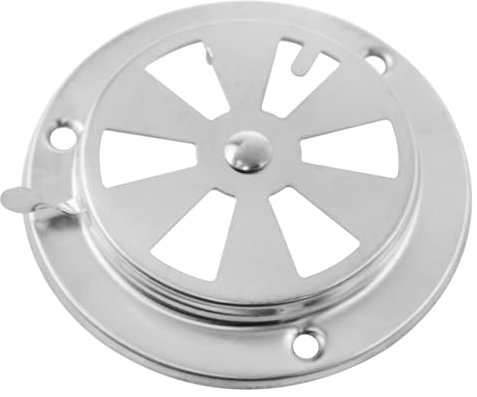 Lovelysp Edelstahl-Grill-Entlüftung, BBQ, Smoker, verstellbarer Luftstrom, Edelstahl-Grilldämpfer, Ofen, Lüftungsblech zur Regulierung des Luftstroms, 1 Stück