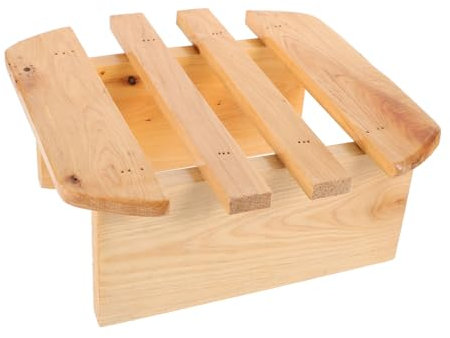 Healvian FußBad Sauna FußHocker - Runder Holz Hocker FüR Badezimmer Entspannung Und Komfort Ideal FüR FußBäDer Und Wellness 23X22.5X11Cm