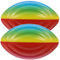 Didiseaon Lot De 2 Ballons De Rugby en Mousse Arc-en-Ciel pour Entraînement Mini-Football pour Enfants Professionnel en Plein Air