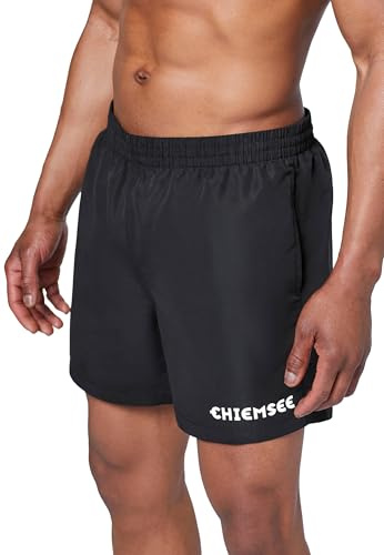 Chiemsee Badehose Herren blau I Regular Fit Badeshorts mit elastischem Bund & Kordel I Schnelltrocknend, mit Mesh-Innenslip & Taschen I Schwimmhose in der Farbe Black, Größe L