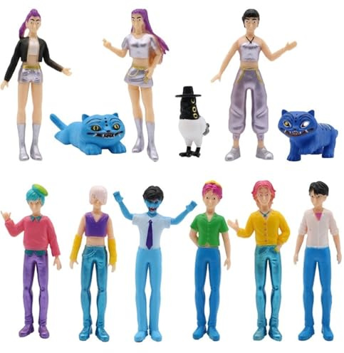 KUKUShining Kpop Demon Figures, Cute Unique Funny Collectible Toy Model Set for Hunters Fans Halloween Birthday Desktop Gifts(12pcs B)