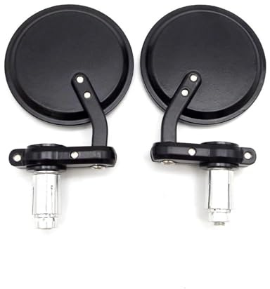 Universal Rückspiegel Motorrad Schwarz Retro Bar End Seite Spiegel Für Yamaha Fz1 Xj6