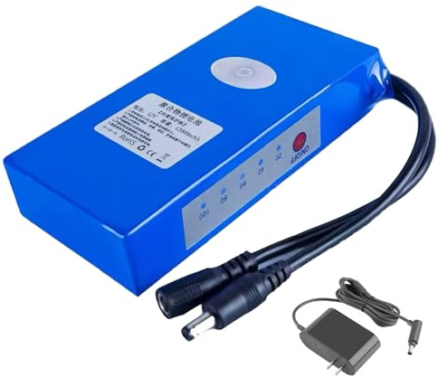 HJGHY ,12V,9000mAh, DC 12V 5000mAh 9000mAh 12000mAh 18000mAh 21000mAh Rechargeable Polymer Lithium Batteries Pack for 12V Portable Power Device with Charger and Indicator Light