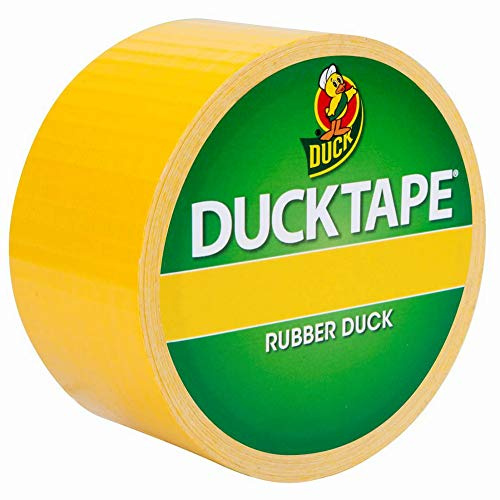 Duck Brand 1304966 Color Duct Tape, Yellow, 1.88 Inches x 20 Yards, Single Roll by Duck