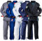 Gold BJJ Aeroweave Jiu Jitsu Gi - Ultra Lightweight BJJ Gi - Sanforisierte, brasilianische Jiu Jitsu Uniform für Herren, Schwarz, A1