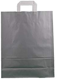 Papiertragetasche 32+12x41cm grau Größe 100 Stück