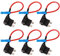 GTIWUNG 6Pcs 32V Add-a-Circuit Fusible Titular, Portafusible con hilo in-line coche Circuito Cuchilla Estilo Adaptador Cable Fusible, Fusible Tap Holder - Estándar Mediano Tamaño