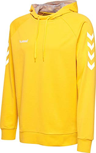 Hummel Herren Hmlgo Cotton Hoodie Kapuzenpullover, Sports Yellow, XXL EU