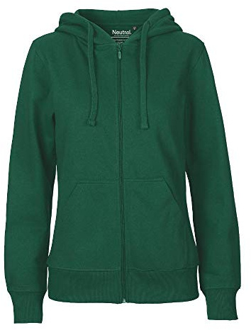 Neutral - Damen Sweatjacke 'Zip Hoodie' / Bottle Green, M