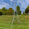 Hendon 10ft (3.0m) Aluminium Lightweight Ladder with 3 independently adjustable legs - Ideal for Gardeners, DIY enthusiast, Landscapers. Suitable for both outdoor and indoor use.